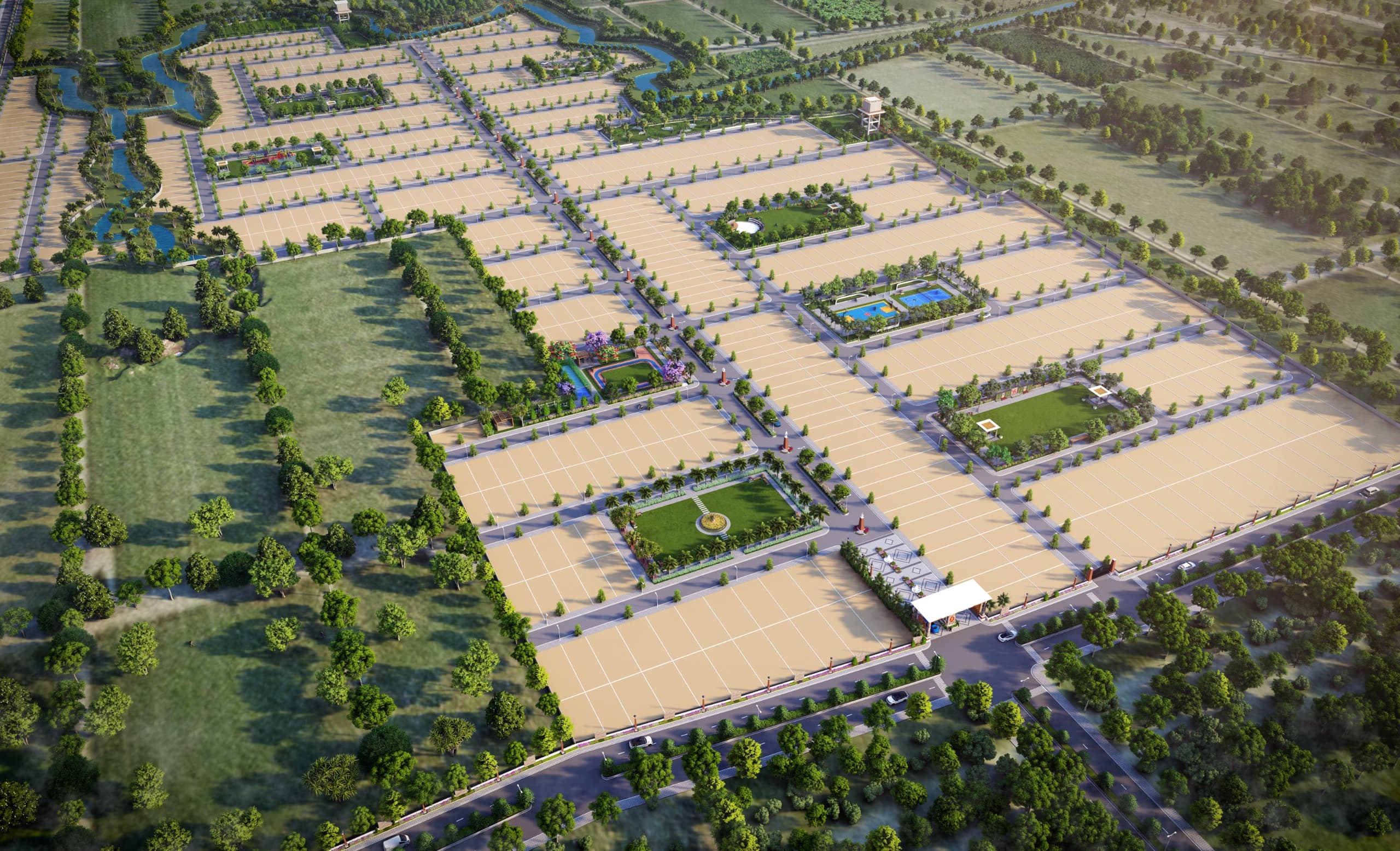 Swastik Grand aerial view